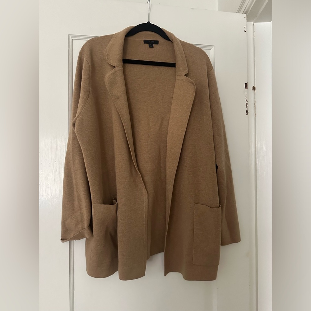 J Crew Sophie open-front sweater-blazer | Size L